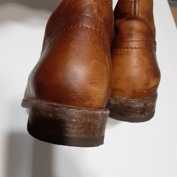 Frye Cognac Melissa Pull On Women's Leather Boots 3475458-COG Size 10B - Picture 10 of 11